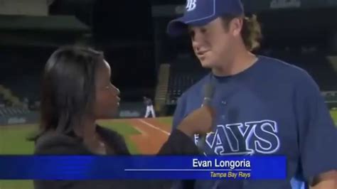 evan longoria saves reporter's life.